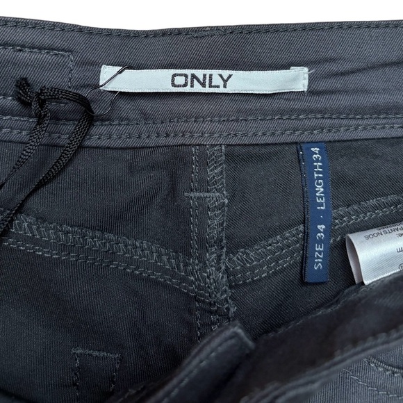ONLY, Nynne Skinny Soft Pants Noos, Asphalt Gray, Size 34/34 - Picture 2 of 11